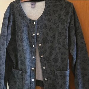 Floral Button-Up Cardigan